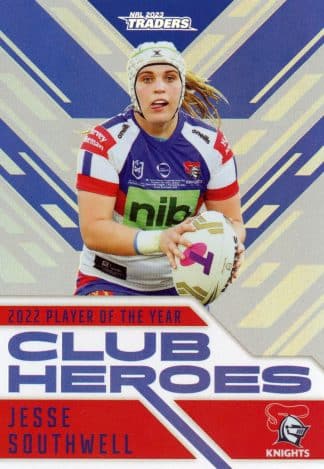 2023 NRL Traders Club Heroes Silver - CHS38 Jesse Southwell Newcastle Knights