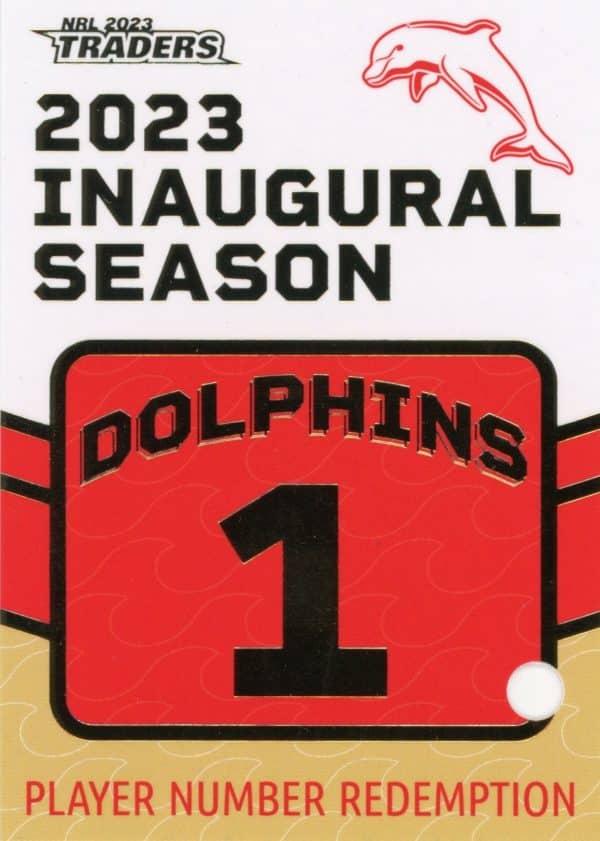 2023 NRL Traders Dolphins Parallel Inaugural Card - DP01 Hamiso Tabuai-Fidow - Image 2
