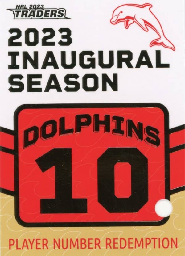 2023 NRL Traders Dolphins Parallel Inaugural Card - DP10 Jarrod Wallace - Image 2