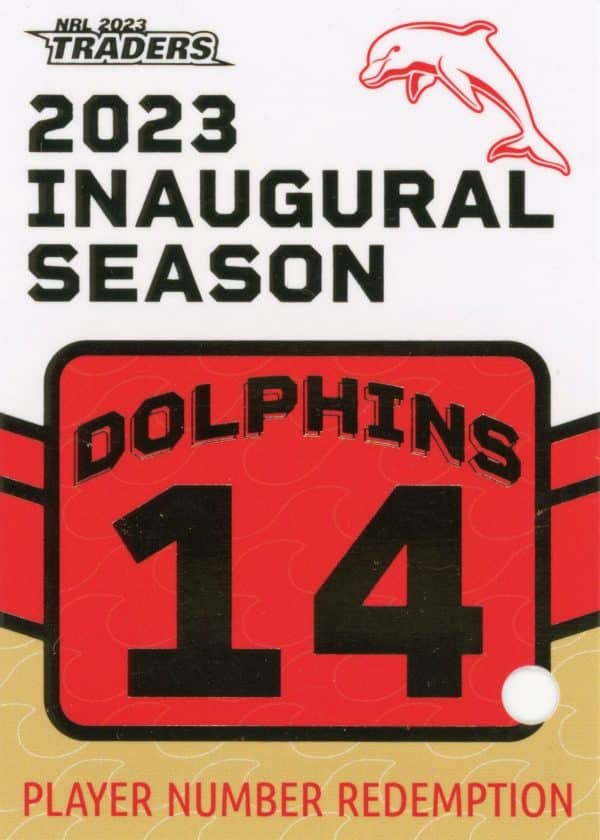 2023 NRL Traders Dolphins Parallel Inaugural Card - DP14 Mark Nicholls - Image 2