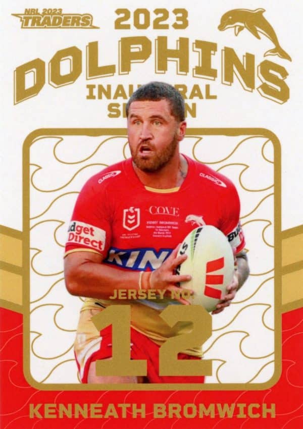 2023 NRL Traders Dolphins Parallel Inaugural Card - DP12 Kenneath Bromwich