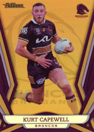 2023 NRL Traders Gold Pearl Specials - GS002 Kurt Capewell Brisbane Broncos