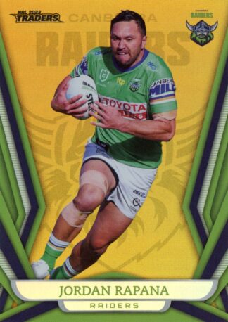 2023 NRL Traders Gold Pearl Specials - GS015 Jordan Rapana Canberra Raiders
