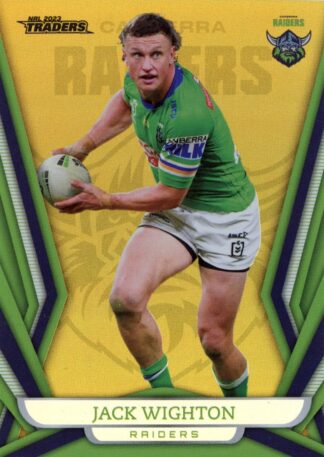 2023 NRL Traders Gold Pearl Specials - GS019 Jack Wighton Canberra Raiders