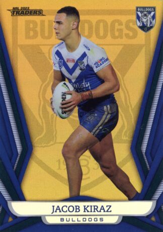 2023 NRL Traders Gold Pearl Specials - GS027 Jacob Kiraz Canterbury Bulldogs