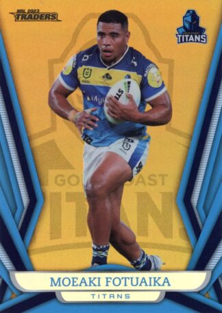 2023 NRL Traders Gold Pearl Specials - GS047 Moeaki Fotuaika Gold Coast Titans
