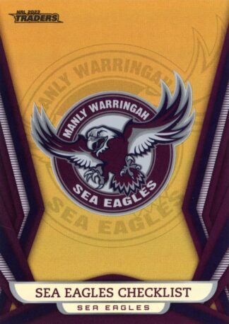 2023 NRL Traders Gold Pearl Specials - GS051 Checklist Manly Sea Eagles