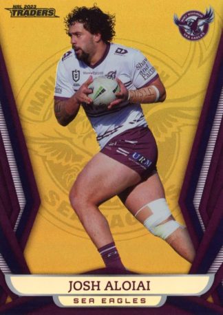 2023 NRL Traders Gold Pearl Specials - GS052 Josh Aloiai Manly Sea Eagles