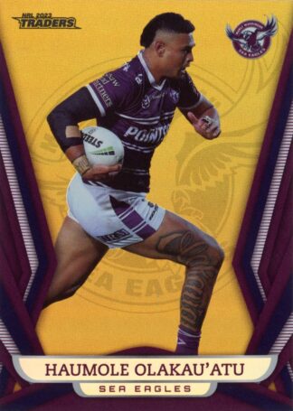 2023 NRL Traders Gold Pearl Specials - GS057 Haumole Olakau`atu Manly Sea Eagles