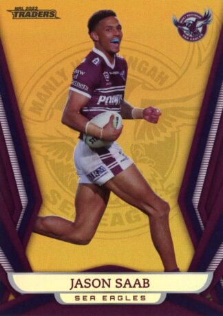 2023 NRL Traders Gold Pearl Specials - GS058 Jason Saab Manly Sea Eagles