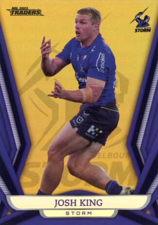 2023 NRL Traders Gold Pearl Specials - GS066 Josh King Melbourne Storm