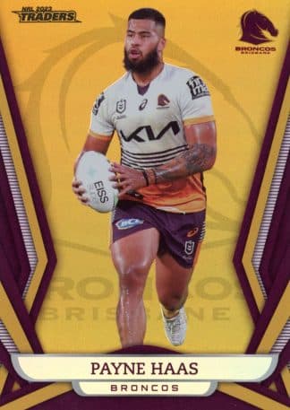 2023 NRL Traders Gold Pearl Specials - GS007 Payne Haas Brisbane Broncos