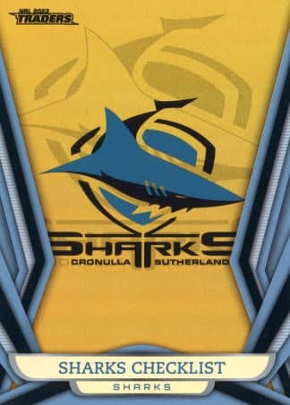 2023 NRL Traders Gold Pearl Specials - GS031 Checklist Cronulla Sharks