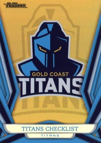 2023 NRL Traders Gold Pearl Specials - GS041 Checklist Gold Coast Titans