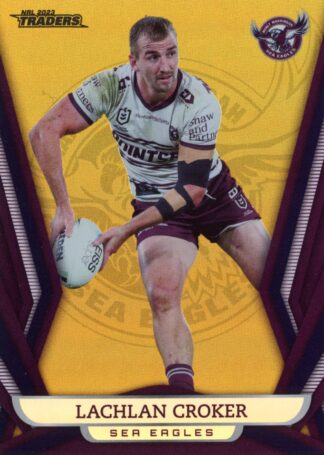 2023 NRL Traders Gold Pearl Specials - GS054 Lachlan Croker Manly Sea Eagles