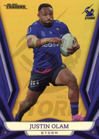 2023 NRL Traders Gold Pearl Specials - GS069 Justin Olam Melbourne Storm