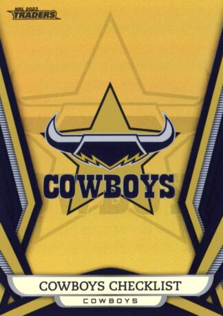 2023 NRL Traders Gold Pearl Specials - GS081 Checklist North QLD Cowboys