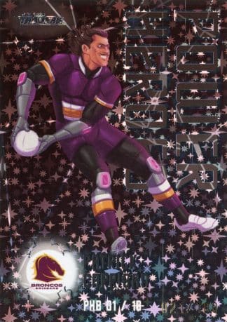 2023 NRL Traders Power Heroes Black - PHB01 Patrick Carrigan Brisbane Broncos