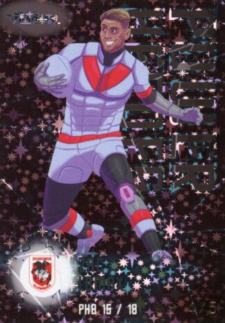 2023 NRL Traders Power Heroes Black - PHB15 Zac Lomax St George Dragons