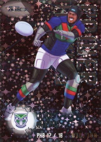 2023 NRL Traders Power Heroes Black - PHB17 Josh Curran Warriors