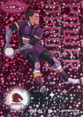 2023 NRL Traders Power Heroes Pink - PHP01 Patrick Carrigan Brisbane Broncos