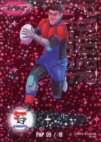 2023 NRL Traders Power Heroes Pink - PHP09 Bradman Best Newcastle Knights