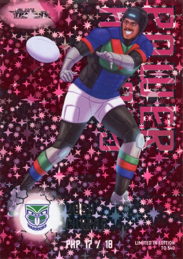 2023 NRL Traders Power Heroes Pink - PHP17 Josh Curran Warriors
