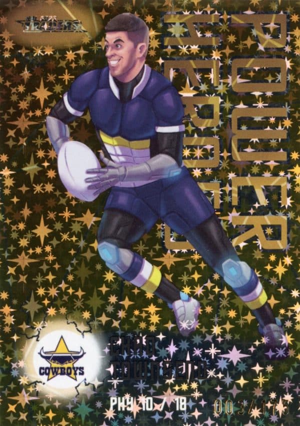 2023 NRL Traders Power Heroes Yellow - PHY10 Chad Townsend North QLD Cowboys
