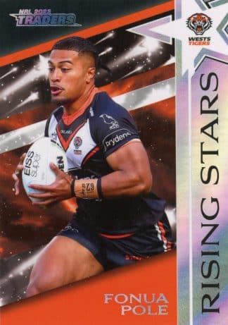 2023 NRL Traders Rising Stars Album Cards - RSA16 Fonua Pole Wests Tigers