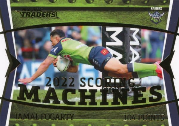 2023 NRL Traders Scoring Machines - SM02 Jamal Fogarty Canberra Raiders