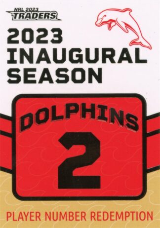 2023 NRL Traders Unredeemed Dolphins Inaugural Card - D02 Jamayne Isaako