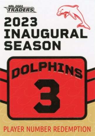 2023 NRL Traders Unredeemed Dolphins Inaugural Card - D03 Euan Aitken