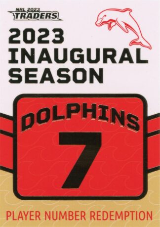 2023 NRL Traders Unredeemed Dolphins Inaugural Card - D07 Sean O'Sullivan