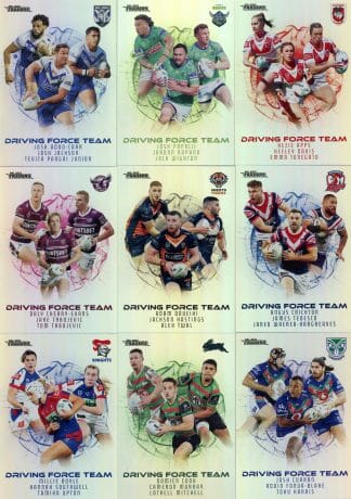 2023 NRL Traders Driving Force Team -  Full Set of 22 Cards