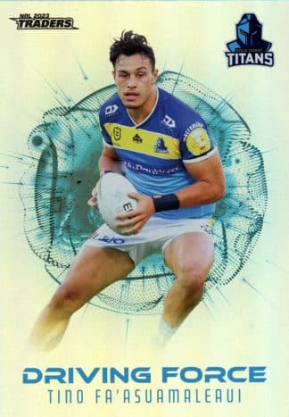 2023 NRL Traders Driving Force - DF14 Tino Fa'asuamaleaui Gold Coast Titans