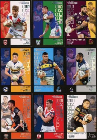 2023 NRL Traders Forwards & Backs -  Full Set of 32 Cards