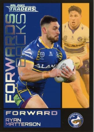 2023 NRL Traders Forwards & Backs - FB19 Ryan Matterson Parramatta Eels