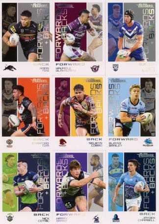 2023 NRL Traders Forwards & Backs Parallel -  Full Set of 32 Cards