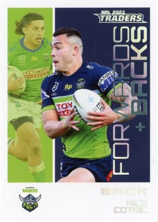 2023 NRL Traders Forwards & Backs Parallel - FBP04 Nick Cotric Canberra Raiders