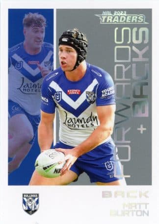 2023 NRL Traders Forwards & Backs Parallel - FBP06 Matt Burton Canterbury Bulldogs