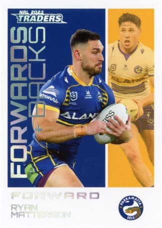 2023 NRL Traders Forwards & Backs Parallel - FBP19 Ryan Matterson Parramatta Eels