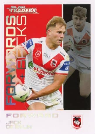 2023 NRL Traders Forwards & Backs Parallel - FBP25 Jack De Belin St George Dragons