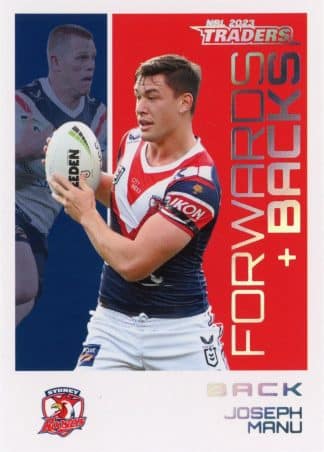 2023 NRL Traders Forwards & Backs Parallel - FBP28 Joseph Manu Sydney Roosters