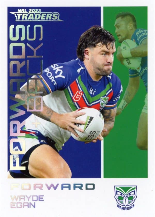 2023 NRL Traders Forwards & Backs Parallel - FBP29 Wayde Egan Warriors