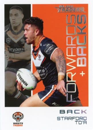 2023 NRL Traders Forwards & Backs Parallel - FBP32 Starford To’a Wests Tigers