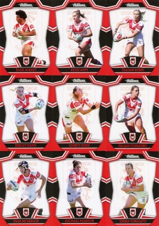 2023 NRL Traders NRLW Team Set - St George Dragons