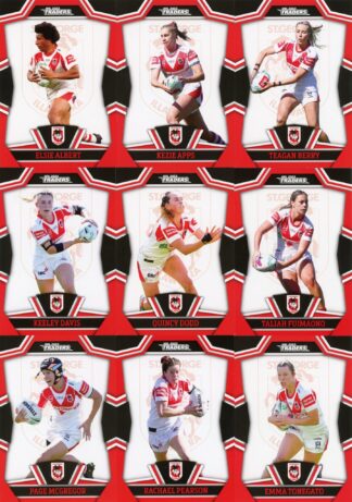 2023 NRL Traders NRLW Team Set - St George Dragons