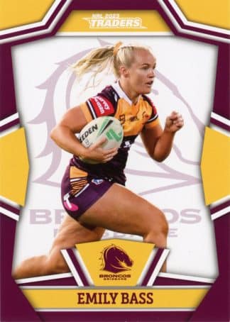 2023 NRL Traders Women - NRLW02 Emily Bass Brisbane Broncos