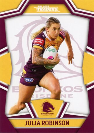 2023 NRL Traders Women - NRLW08 Julia Robinson Brisbane Broncos
