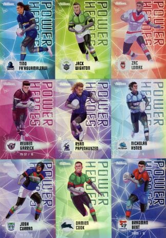 2023 NRL Traders Power Hero Set - Full Set 18 Cards